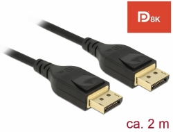 DeLOCK - Kabel DisplayPort - DisplayPort (M) do DisplayPort (M) - DisplayPort 1.4 - 2 m - podpora 8 85660