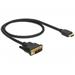 Delock Kabel DVI 18+1 samec > HDMI-A samec 0,5 m černý 85581