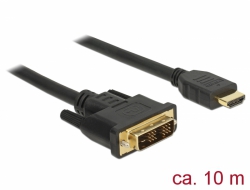 Delock Kabel DVI 18+1 samec > HDMI-A samec 3 m černý 85587