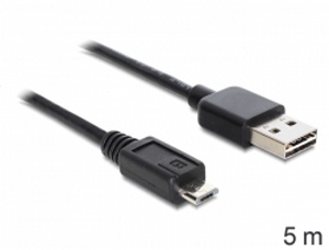 Delock kabel EASY-USB 2.0-A samec > USB 2.0 micro-B samec 5 m 83369
