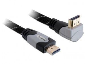 Delock Kabel High Speed HDMI s Ethernetem – HDMI A samec > HDMI A samec pravoúhlý 3 m 83045