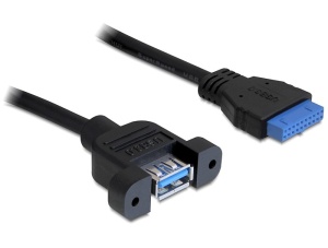 Delock kabel interní 19pin USB 3.0 > 1 x USB 3.0-A samice 83118