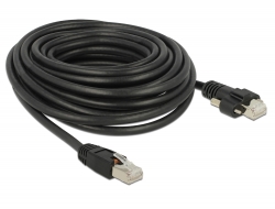 Delock Kabel RJ45 samec > RJ45 samec se šroubky Cat.6 SSTP 10 m 85672