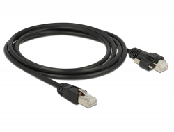 Delock Kabel RJ45 samec > RJ45 samec se šroubky Cat.6 SSTP 2 m 85668