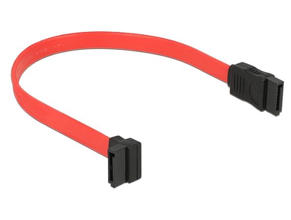 DeLOCK - Kabel SATA - Serial ATA 150/300 - SATA (F) do SATA (F) - 22 cm - úhlový konektor, přímý ko