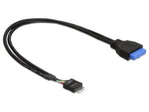 DeLOCK - Kabel USB - 19 pin USB 3.0 header (F) do 8pinová hlavička USB 2.0 (M) - USB 2.0 - 30 cm - 83095