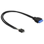 DeLOCK - Kabel USB - 19 pin USB 3.0 header (F) do 8pinová hlavička USB 2.0 (M) - USB 2.0 - 30 cm - 83095