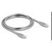 Delock Kabel USB-C™ USB 2.0 s kovovým opláštěním, ze zástrčky USB Type-C™ na zástrčku PD 3.0, 60 W, 1 m, stříbrný 81259