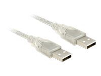 Delock - Kabel USB - USB (M) do USB (M) - USB 2.0 - 2 m - průhledná 83889