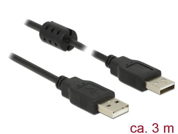 DeLOCK - Kabel USB - USB (M) do USB (M) - USB 2.0 - 3 m - černá 84892