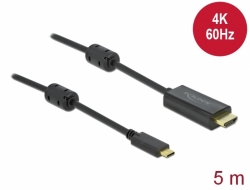 Delock Kabel z Active USB Type-C™ na HDMI, (DP Alt Mode) 4K 60 Hz 5 m 85972