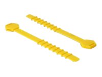 DeLOCK - Kabelová stahovací páska - 12 cm - žlutá (balení 10) 18830