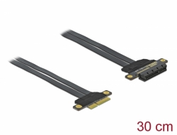 Delock Karta PCI Express Riser x4 na x4, s ohebným kabelem délky 30 cm 85768