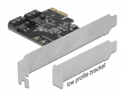 Delock Karta PCI Express SATA se 2 porty - Low Profile 90431
