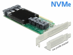 Delock Karta PCI Express x16 na 8 x interní NVMe SFF-8643 - Low Profile 90504