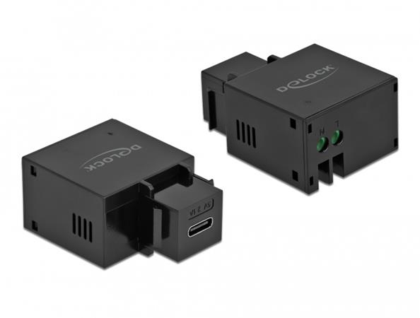 Delock Keystone Modul s nabíjecím portem USB C, 2.1 A, černá 87793