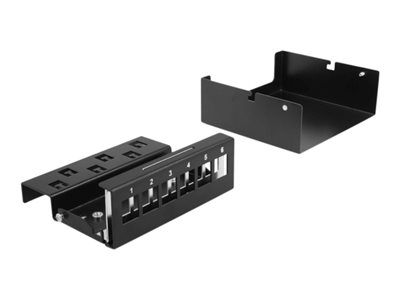 DELOCK, Keystone Patch Panel 6 Port black 43411
