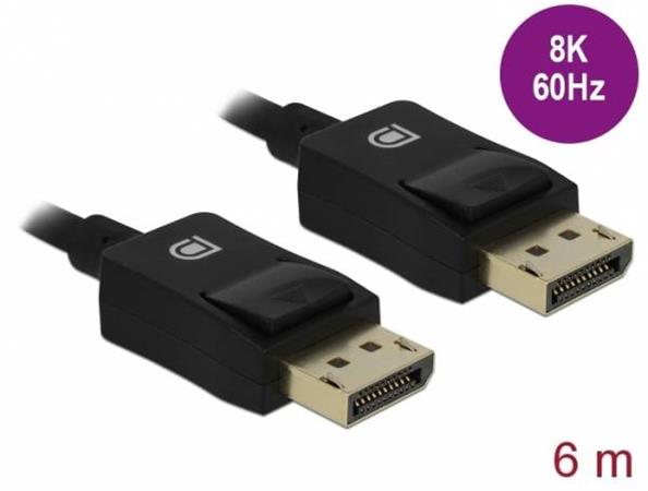 Delock Koaxiální kabel DisplayPort 8K 60 Hz 6 m 85305