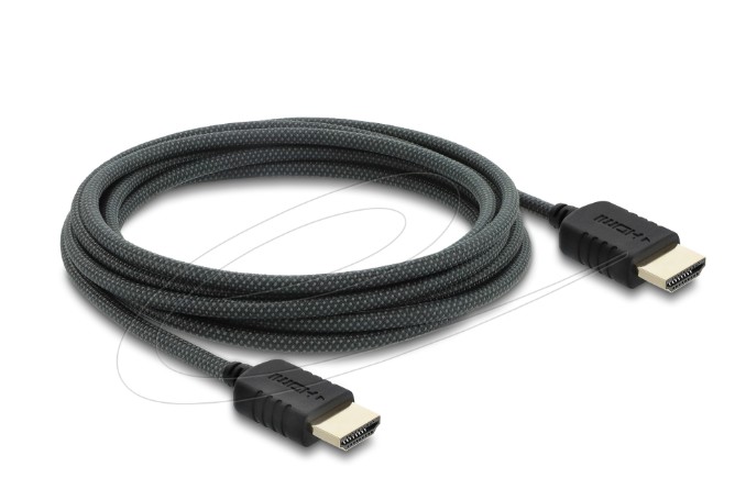 Delock Koaxiální kabel High Speed HDMI 8K 60 Hz 48 Gbps s pleteným opláštěním 3 m 81683