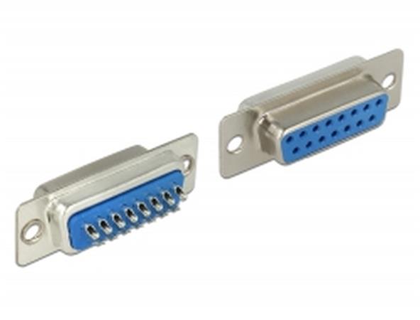 Delock Konektor Sub-D 15 pin samice