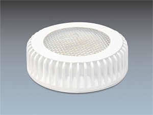 Delock LED svítidlo formátu GX53 s 10 SMD LED, 6,0W teplá bílá,bílý povrch chlazení 46176