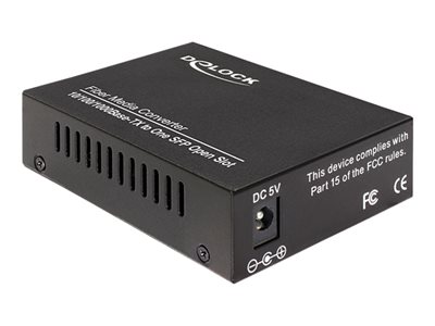 DeLOCK Media Converter 1000Base-T to SFP - Konvertor médií s optickými vlákny - GigE - 10Base-T, 10 86220
