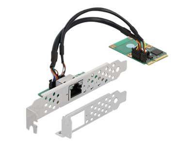Delock Mini PCIe I/O PCIe full size 1 x RJ45 Gigabit LAN - Síťový adaptér - PCIe Mini Card - Gigabi 95266