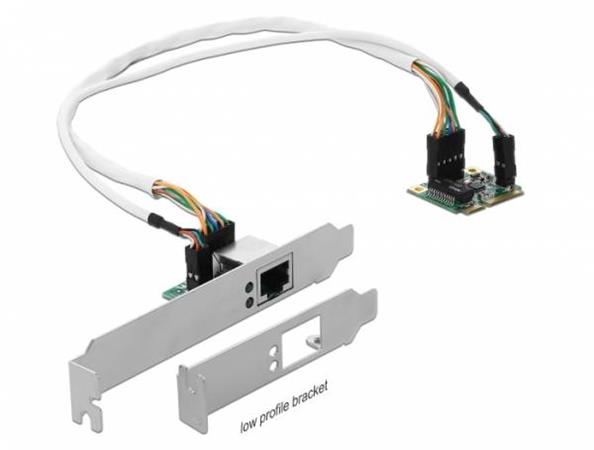 Delock Mini PCIe I/O PCIe half size 1 x Gigabit LAN Low Profile 95265