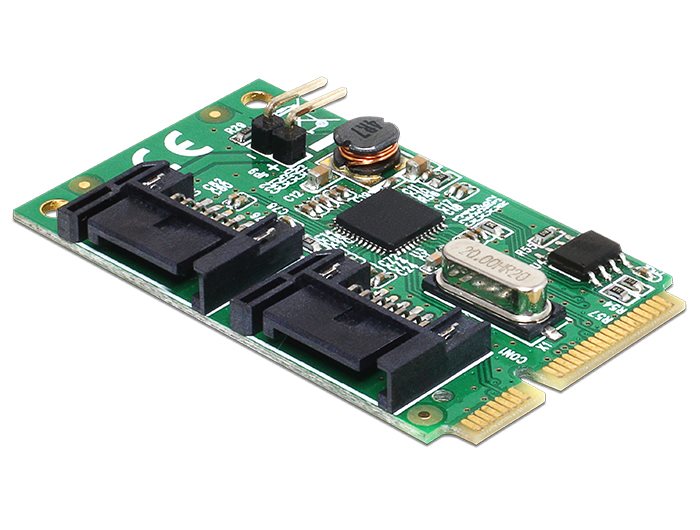 Delock MiniPCIe I/O PCIe full size 2 x SATA 6 Gb/s 95233