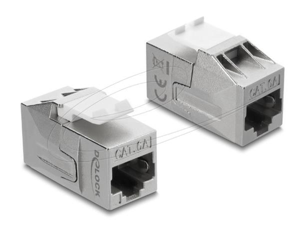Delock Modul Keystone, spojka ze zásuvky RJ45 na zásuvku RJ45, Cat.6A stíněná 91122