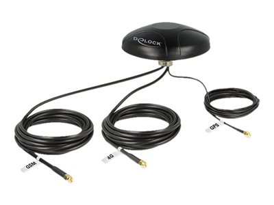 DELOCK, Multiband LTE UMTS GSM GPS Antenna 3 x S 12455