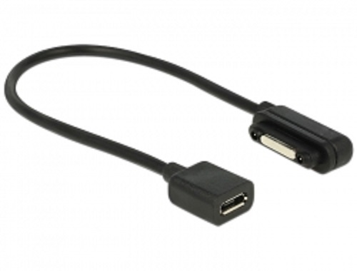 Delock Nabíjecí kabel USB Micro-B samice > Sony magnetový konektor 15 cm 83559