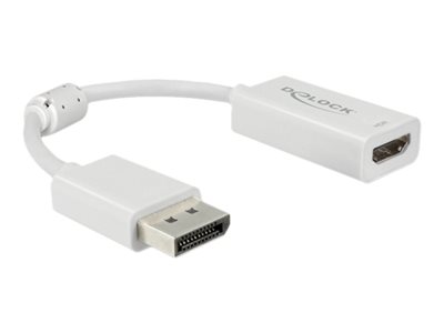 DeLOCK - Nástroj pro převod videa - DisplayPort - HDMI - bílá 63936