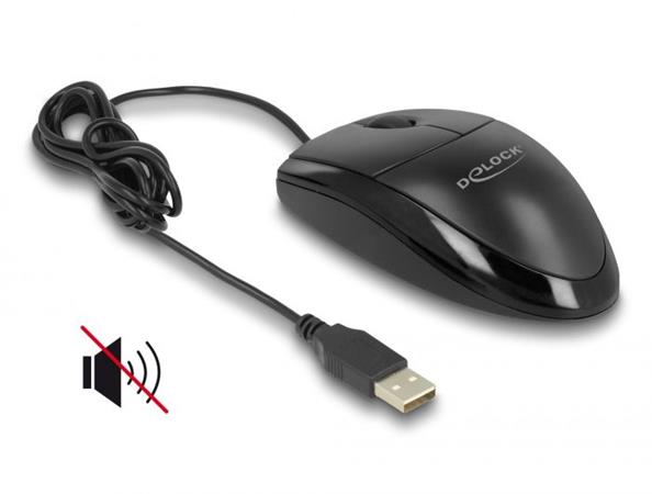 Delock Optická USB myš – tichá 12106