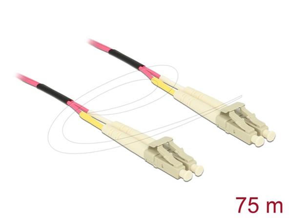 Delock Optický kabel LC Duplex na LC Duplex, multimód, OM4, 75 m 80156