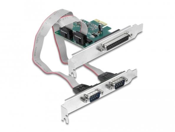 Delock PCI Express Card na 2 x Seriový RS-232 + 1 x Paralelní IEEE1284 90413