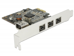 Delock PCI Express Karta > 3 x externí FireWire B + 1 x interní FireWire A 89864