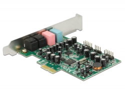 Delock PCI Express karta 7.1 zvuková karta 24 Bit / 192 kHz s TOSLINK vstup / výstup 89640