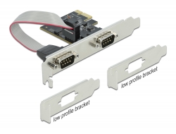 Delock PCI Express Karta na 2 x Sériový RS-232 90001