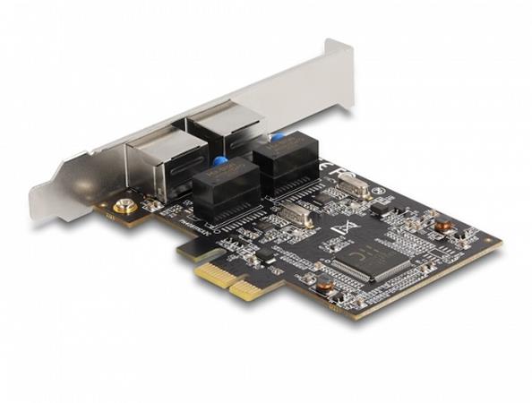 Delock PCI Express x1 karta na 2 x RJ45 Gigabit LAN 88615