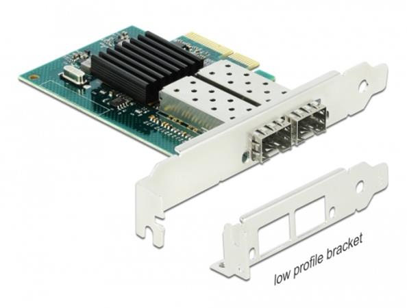 DELOCK, PCI Express x4 Card to 2 x SFP slot Giga 90480