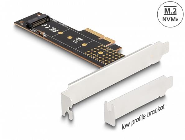 Delock PCI Express x4 Karta na 1 x interní NVMe M.2 Key M 110 mm - Low Profile 89836