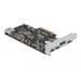 Delock PCI Express x4 Karta na 3 x USB Type-C™ + 2 x USB Typ-A - SuperSpeed USB 10 Gbps - Low Profile 90060