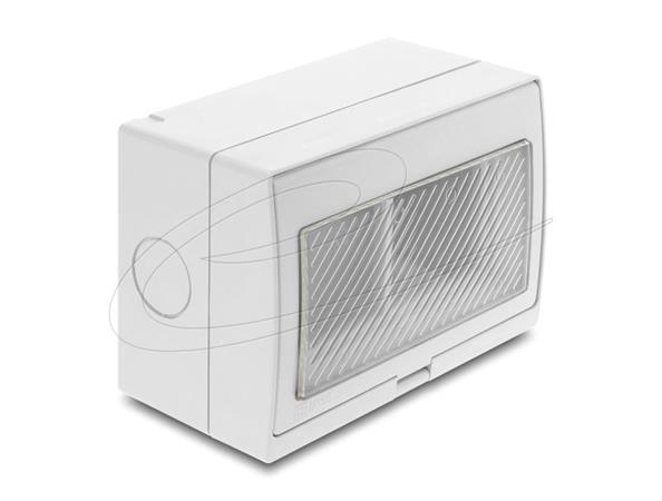 Delock Povrchová krabice Easy 45, vodotěsná dle IP55, 4 port 81624