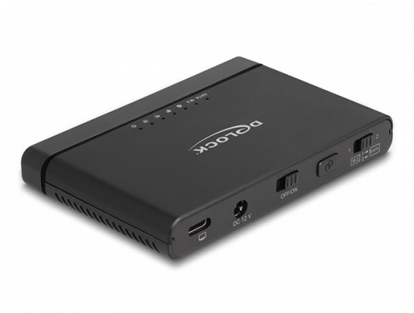 Delock Převodník USB Type-C™ pro 1 x SSD M.2 NVMe + 1 x SATA SSD / HDD s funkcí klonování 64190