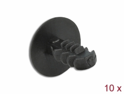 Delock Príchytka ve tvaru jedle, cerná, 10 ks