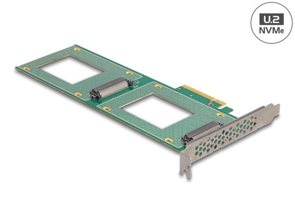 Delock - Řadič úlo?iště - rozdvojení, 236 x 87 mm - U.2 NVMe - PCIe 4.0 x8 90151