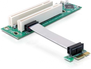 Delock Riser card PCI Express x1 > 2x PCI 32Bit 5 V 41341