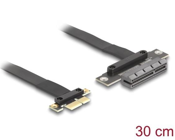 Delock Riser karta PCI Express 3.0, ze zástrčky x1 na slot x4, s kabelem, délka 30 cm 81495