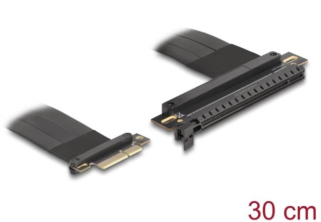 Delock Riser karta PCI Express 3.0, ze zástrčky x4 na slot x16, s kabelem, délka 30 cm 81498